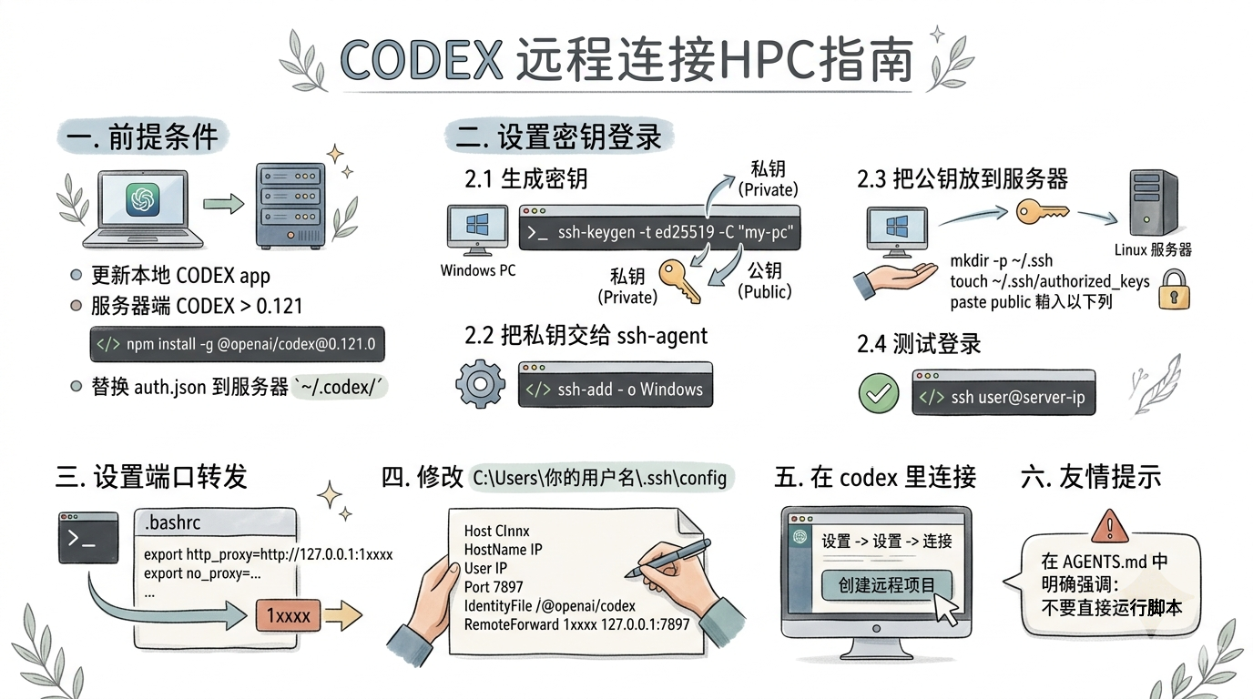 Codex APP 远程连接HPC指南全文总结